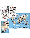 Poppik Poster Scientifico - Animali del Mondo - dai 5 anni Decorazioni da Parete