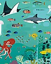 Poppik Poster Scientifico - Animali dell'Oceano - dai 7 anni Decorazioni da Parete