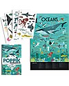 Poppik Poster Scientifico - Animali dell'Oceano - dai 7 anni Decorazioni da Parete