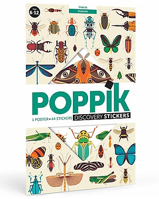 Poppik Poster Scientifico - Insetti - dai 6 anni Carta e Cartone