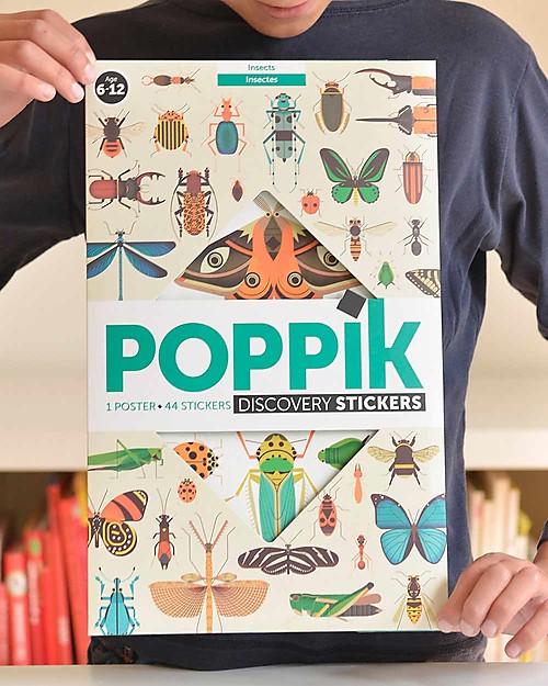 Poppik Poster Scientifico - Insetti - dai 6 anni Decorazioni da Parete