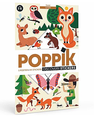 Poppik Poster Scientifico - Nella foresta - dai 3 anni Carta e Cartone