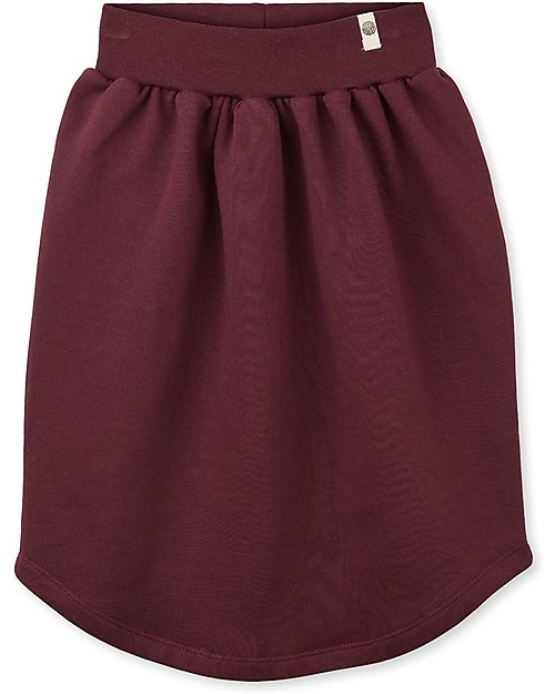 Popupshop Gonna con Bordo Arrotondato, Borgogna - 100% cotone bio Gonne_