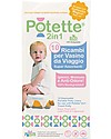 Potette 2in1 Ricambi per Vasino Potette 2in1, 10 pezzi, Superassorbenti e Antiodore Vasini