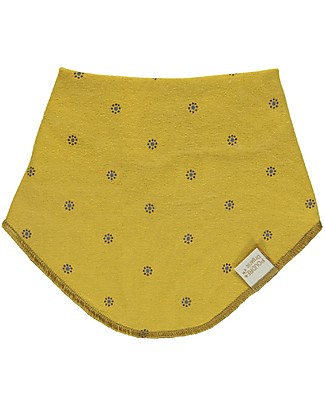 Poudre Organic Bavaglino Bandana Asperule - Fiori Miele - 100% cotone bio Bavagli a Bandana