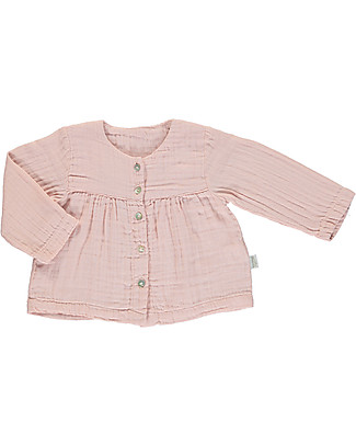 Poudre Organic Blusa con Arricciatura Romarin - Sabbia - 100% cotone bio Camicie