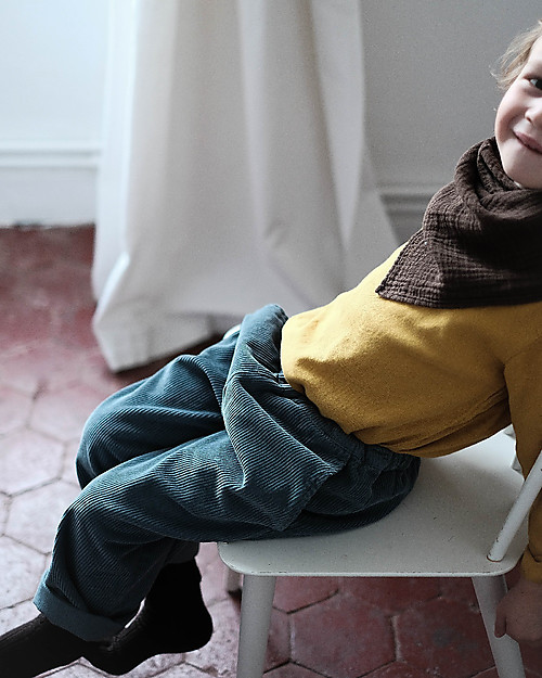 Poudre Organic Blusa Maniche Lunghe con Bottoncini Houblon - Miele (dai 3 anni) - 100% cotone bio Bluse