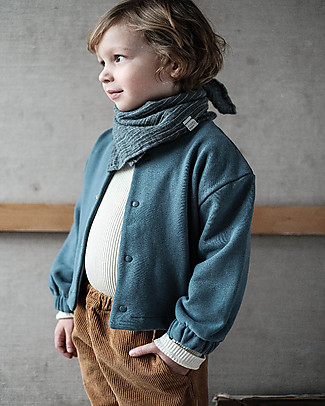 Poudre Organic Cardigan Corto Oversize Figue - Carta di Zucchero - 100% cotone bio Cardigan