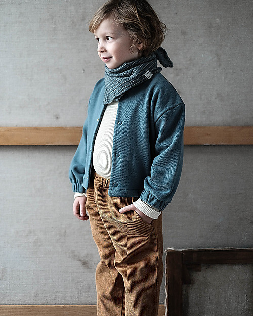 Poudre Organic Cardigan Corto Oversize Figue - Carta di Zucchero - 100% cotone bio Cardigan