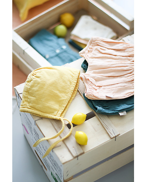 Poudre Organic Cuffietta Baby in Cotone Bio, Rosa Cappelli Estivi