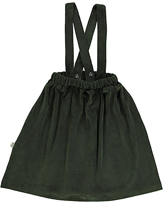 Poudre Organic Gonna con Bretelle Muguet - Verde - Spugna di Cotone Bio Gonne_