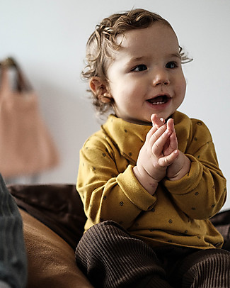 Poudre Organic Leggings Baby Basilic a Costine (da 3 a 4 anni) - Marrone - 100% cotone bio Pantaloni Lunghi