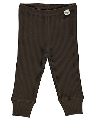 Poudre Organic Leggings Baby Basilic a Costine (da 3 a 4 anni) - Marrone - 100% cotone bio Pantaloni Lunghi