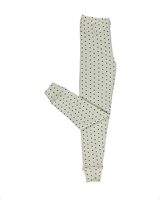 Poudre Organic Leggings Basilic - Cuori Neri - 100% Cotone bio Leggings