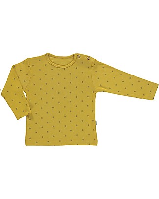 Poudre Organic Maglia Maniche Lunghe Olive (3-4 anni) - Fiori Miele - 100% cotone bio Maglie Manica Lunga
