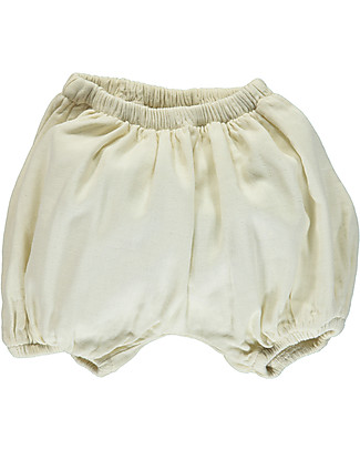 Poudre Organic Pantalone a Palloncino Copripannolino Verveine - Latte - 100% cotone bio Pantaloni Corti