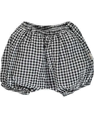 Poudre Organic Pantalone a Palloncino Copripannolino Verveine - Quadri - 100% cotone bio Pantaloni Corti