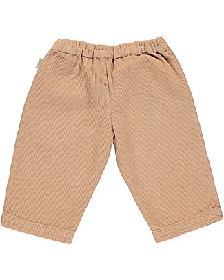 Poudre Organic Pantaloni Lunghi a Costine Pomelos - Rosa - 100% cotone bio Pantaloni Lunghi