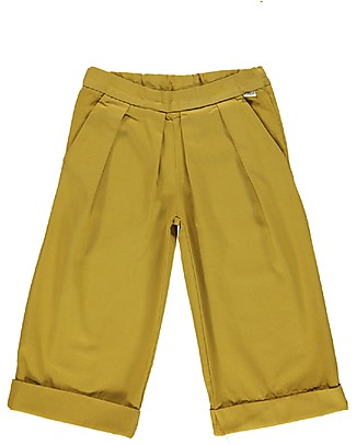 Poudre Organic Pantaloni Lunghi con Pinces Jonc - Miele - 100% cotone bio Pantaloni Lunghi