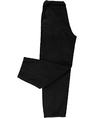 Poudre Organic Pantaloni Lunghi Denim Pomelos - Nero - Cotone Biologico Pantaloni Lunghi
