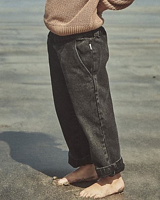 Poudre Organic Pantaloni Lunghi Denim Pomelos - Nero - Cotone Biologico Pantaloni Lunghi