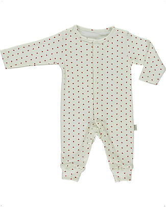 Poudre Organic Pigiama Airelle - Cuori Rossi - 100% Cotone Bio Pigiami