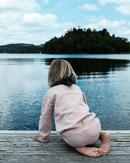 Poudre Organic Shorts Cardamome Sabbia - 100% cotone bio Pantaloni Corti