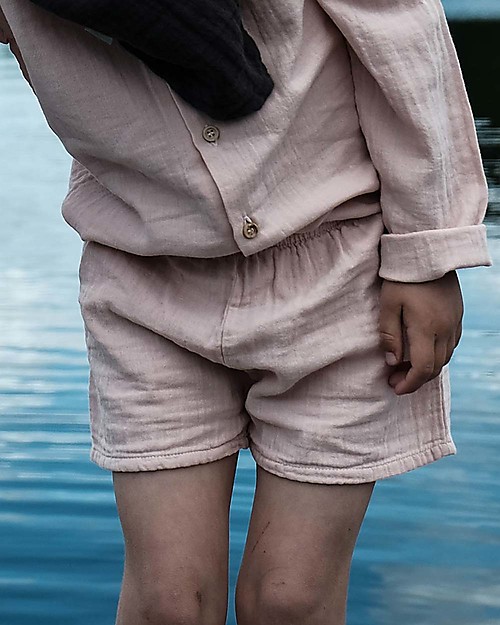 Poudre Organic Shorts Cardamome Sabbia - 100% cotone bio Pantaloni Corti