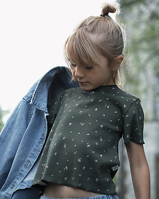 Poudre Organic T-shirt Bouleau - Verde Foresta - 100% Cotone bio T-Shirt e Canotte