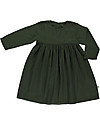Poudre Organic Vestito a Maniche Lunghe Robe Liseron - Verde Foresta - 100% Doppia Garza di Cotone Bio Vestiti_
