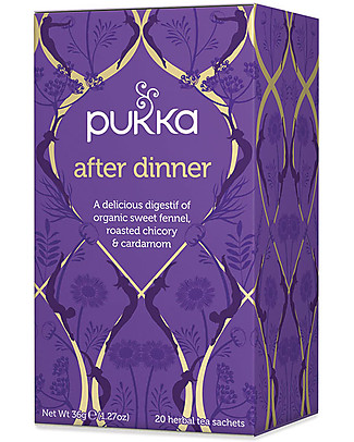 Pukka After Dinner, Tisana con Finocchio, Cicoria e Cardamomo, 20 bustine - Favorisce la digestione Tisane_