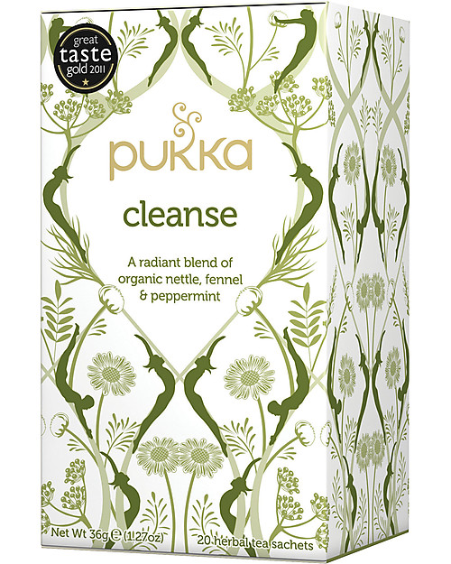 Pukka Cleanse, Tisana Purificante Ortica, Menta e Finocchio, 20 bustine - Nutre e purifica la pelle Tisane