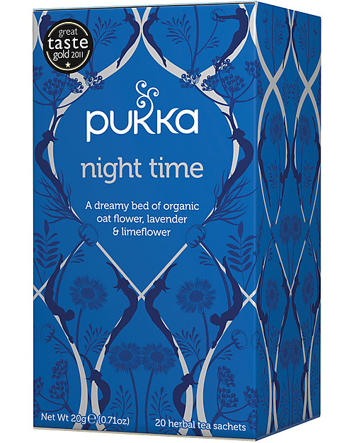 Pukka Night Time, Tisana per la Sera, 20 bustine - Favorisce il sonno profondo Tisane