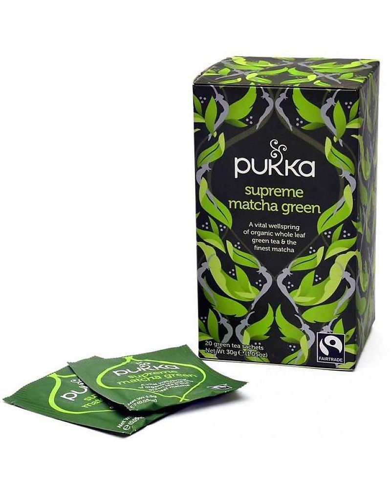 Pukka Supreme Matcha Green, Miscela di Tè Verde, 20 bustine - Nutre,  Rinvigorisce e Rinfresca! unisex (bambini)