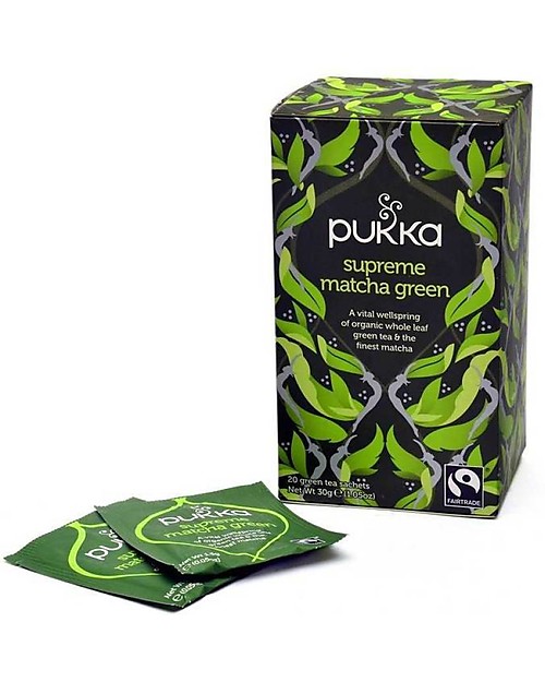 Pukka Supreme Matcha Green, Miscela di Tè Verde, 20 bustine - Nutre, Rinvigorisce e Rinfresca! Tisane