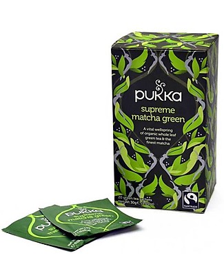 Pukka Supreme Matcha Green, Miscela di Tè Verde, 20 bustine - Nutre, Rinvigorisce e Rinfresca! Tisane