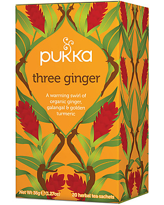 Pukka Tre Ginger, 20 bustine - Benefica per le vie respiratorie Tisane