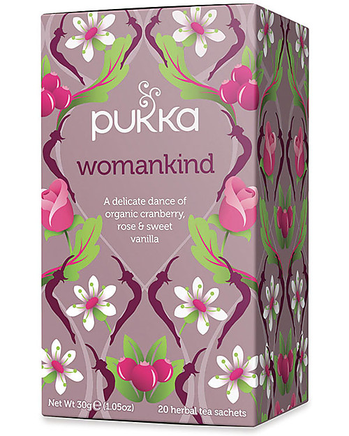 Pukka Womankind, Tisana Donna al Mirtillo, Rosa e Vaniglia, 20 bustine -  Nutre con dolcezza unisex (bambini)