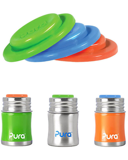 Pura Kiki Tappo di Tenuta in Silicone per Biberon Pura Kiki - Set da 3 Tappi! Tettarelle