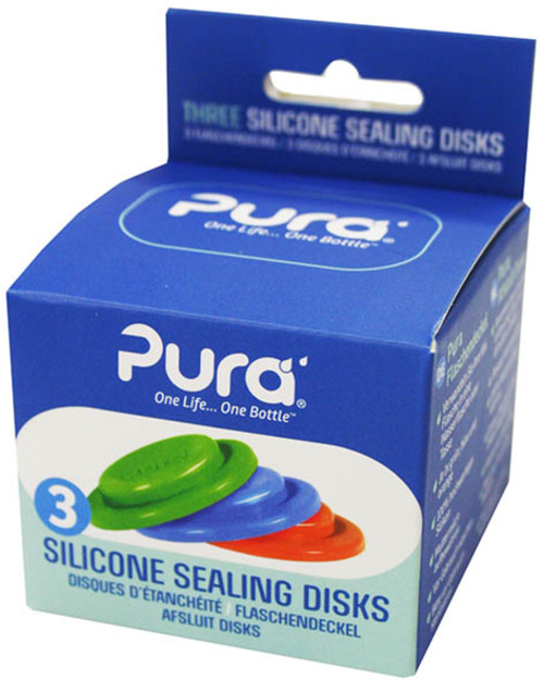 Pura Kiki Tappo di Tenuta in Silicone per Biberon Pura Kiki - Set da 3 Tappi! Tettarelle