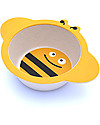 Pure Kids Set Pappa in Bambù, 3 pezzi, Ape - Biodegradabile, senza BPA, PVC o ftalati! Set Pappa