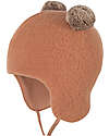 Pure Pure by Bauer Cappellino con Pompon - Mocha - 100% Lana Merino Bio GOTS Cappelli Invernali