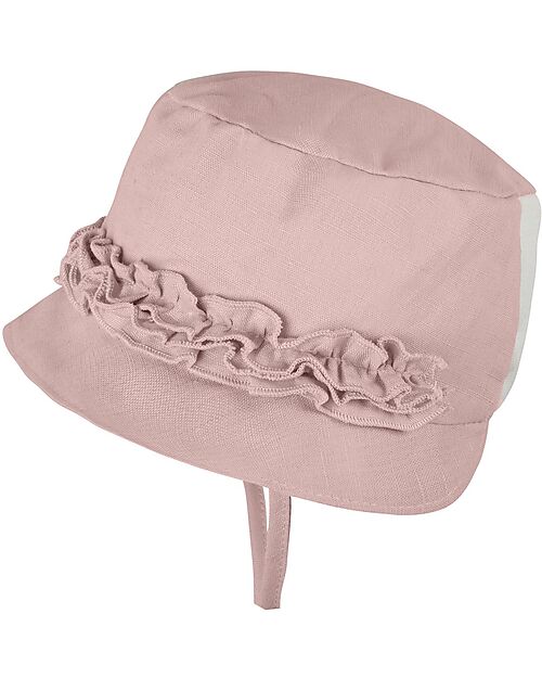 Pure Pure by Bauer Cappello con Coulisse - Rosa Nude - Lino e Cotone Cappelli Estivi