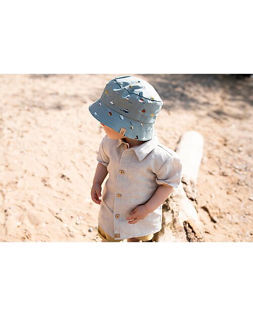 Pure Pure by Bauer Cappello da Pescatore - Barche - Old Green - 100% Cotone Bio Certificato GOTS Cappelli Estivi