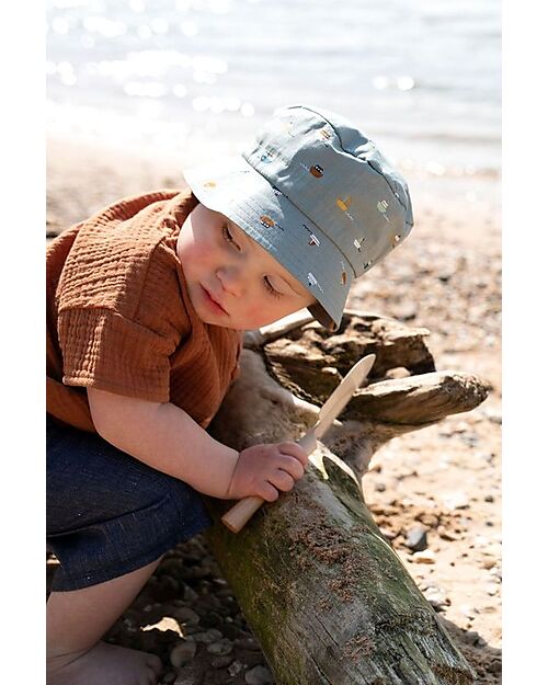 Pure Pure by Bauer Cappello da Pescatore - Barche - Old Green - 100% Cotone Bio Certificato GOTS Cappelli Estivi