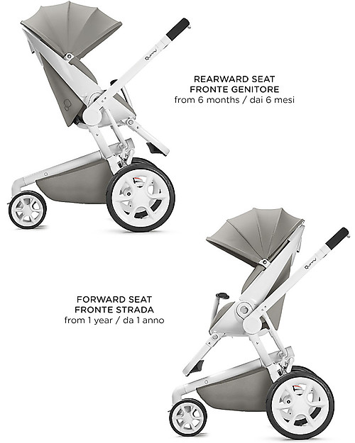 Quinny Passeggino Moodd, Grigio - Perfetto per Trio & Design Unico Passeggini Classici