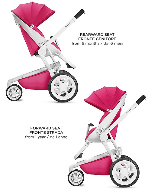 Quinny Passeggino Moodd, Rosa - Perfetto per Trio & Design Unico Passeggini Classici
