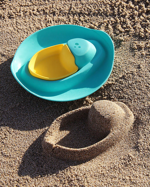 Quut Barchetta da bagno Sloopi - Verde Laguna e Giallo Paglierino Giochi Bagno