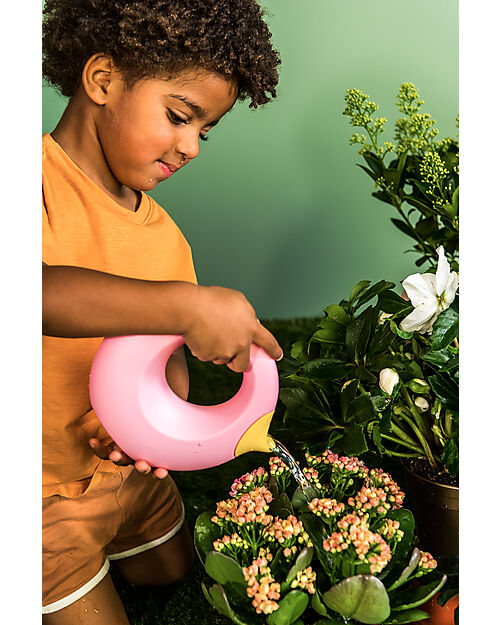 Quut Cana Giocattolo e Annaffiatoio 500 ml - Banana Pink - Divertente e Sicuro per tutta la Famiglia! Giochi da Spiaggia