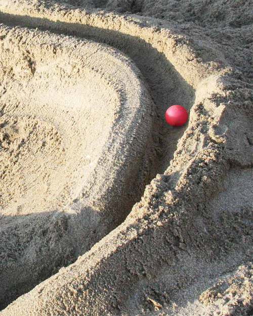 Quut Cuppi - Gioco da Spiaggia 3 in 1 - Pallina Viola Oceano Giochi da Spiaggia